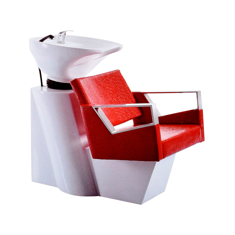 HZ9107 Red hair washing sink backwash unit shampoo station