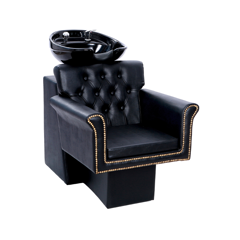 HZ9068 Backwash shampoo ceramic bowl and chair set