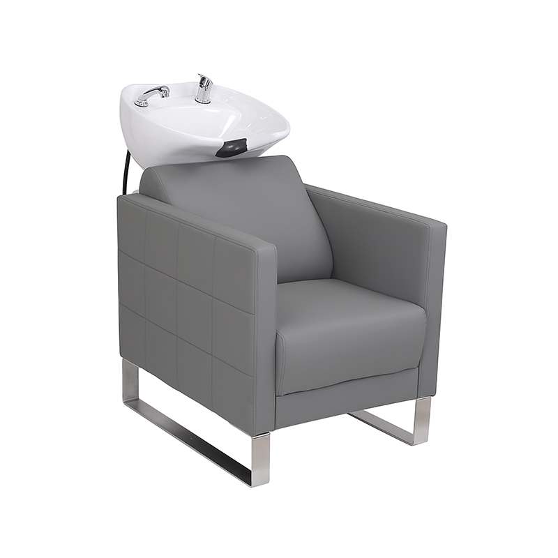 HZ9102 / HZ9102H Black backwash shampoo ceramic bowl and chair