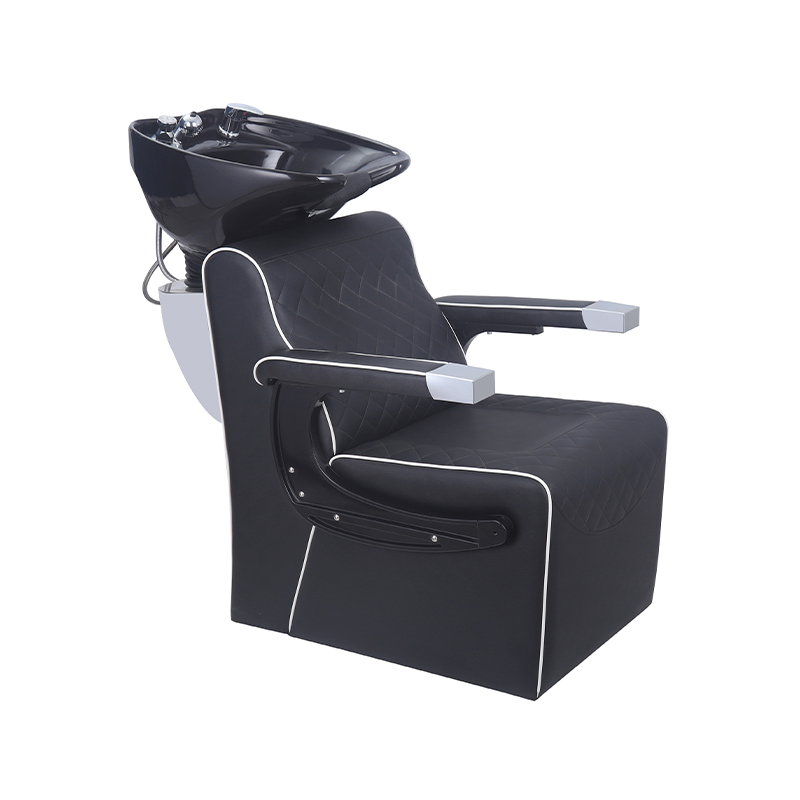 HZ91060Z Shampoo backwash barber chair with tilting ceramic shampoo bowl